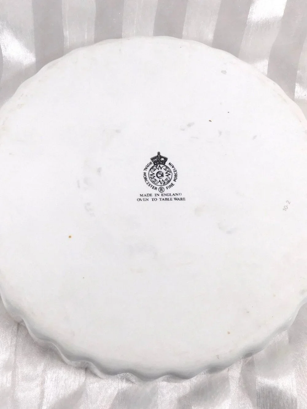 Royal Worcester Fluted Tart Pan # 27065